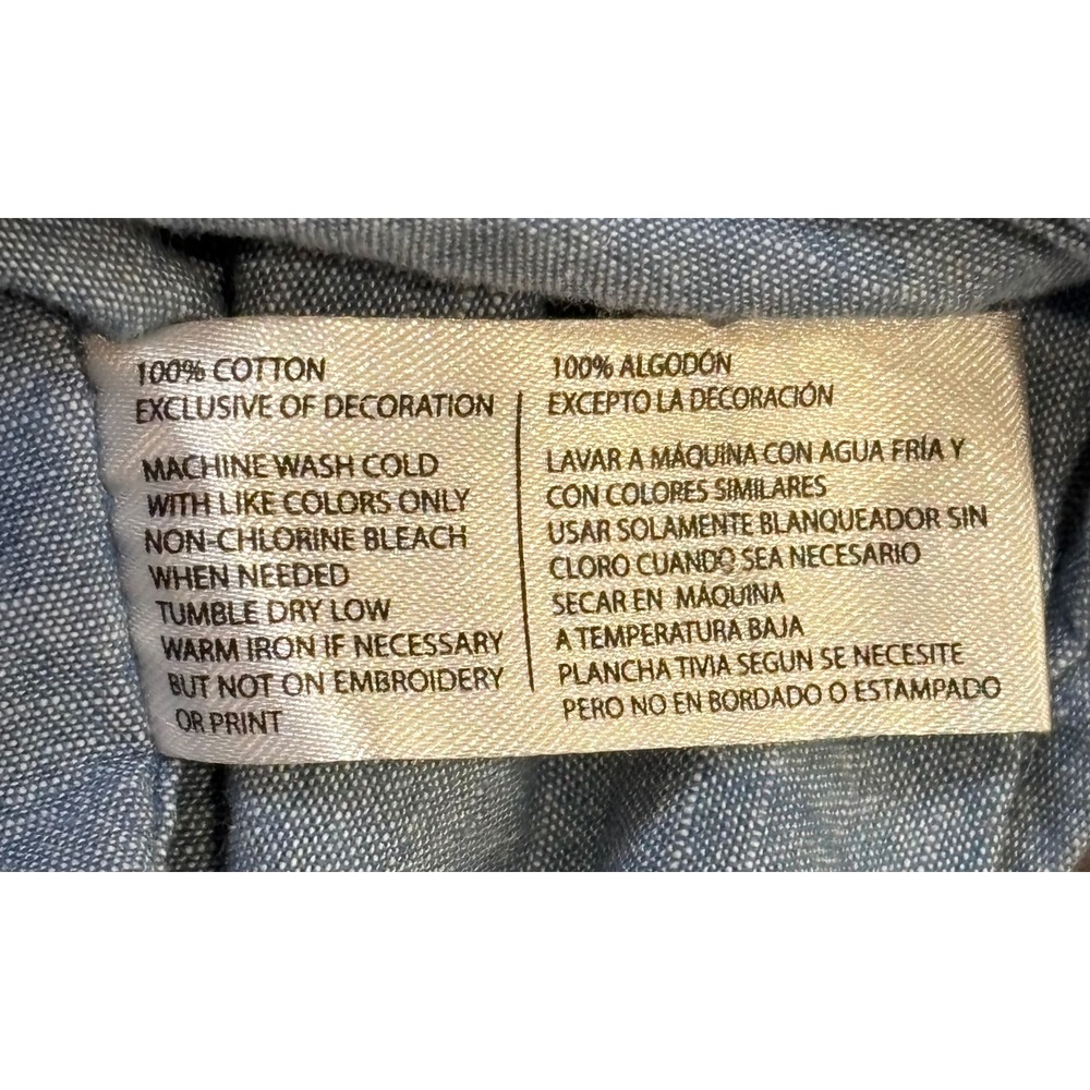 U.S. Polo Assn. Mens Size Large Light Blue Long Sleeve Button Down Shirt‎ - Picture 9 of 9